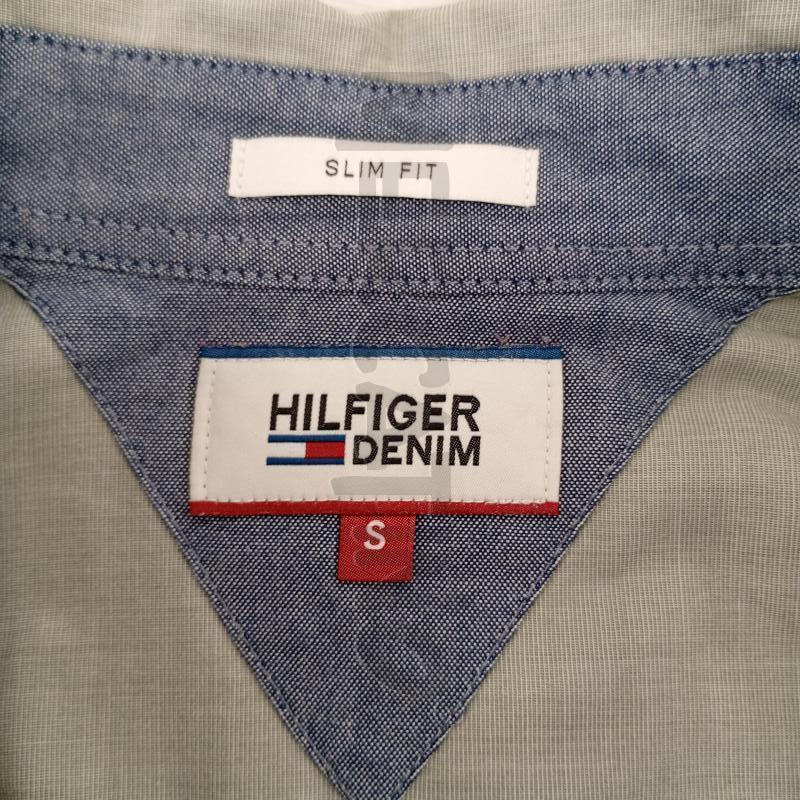 CAMICIA UOMO HILFINFER VERDE SALVIA | Mercatino dell'Usato Burolo 4