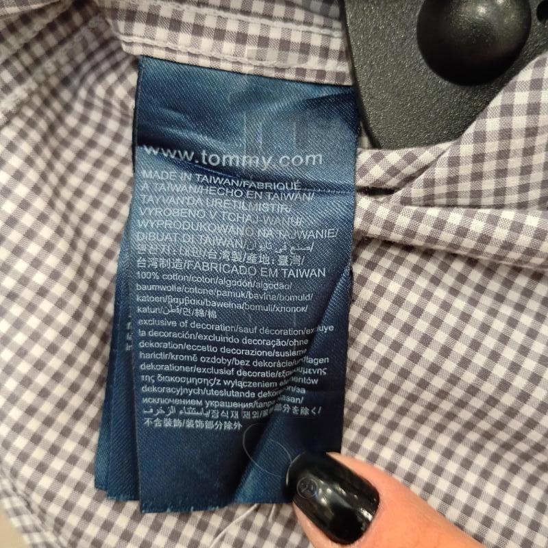 CAMICIA UOMO TOMMY HILFINGER QUARI GIRIGO BIANCO | Mercatino dell'Usato Burolo 5