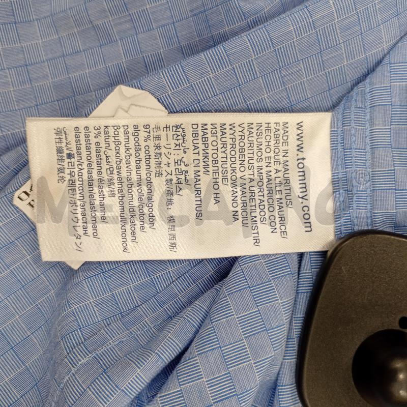 CAMICIA UOMO TOMMY JEANS BLU QAUDRI RIGHE BIANCHE | Mercatino dell'Usato Burolo 5