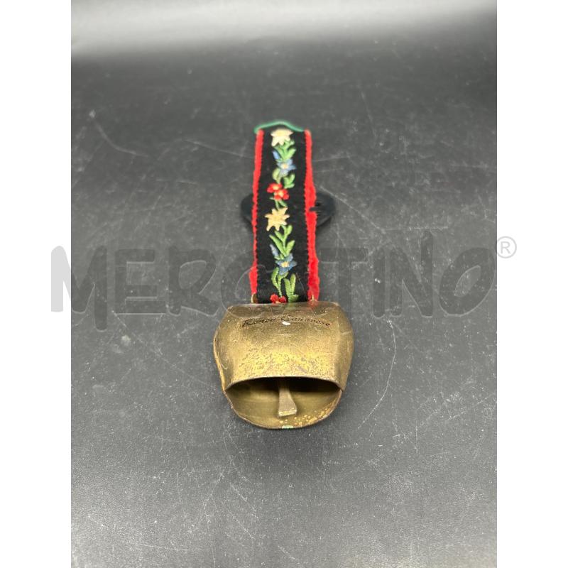 CAMPANELLA OTTONE DIPINTO CON FIORI | Mercatino dell'Usato Burolo 3
