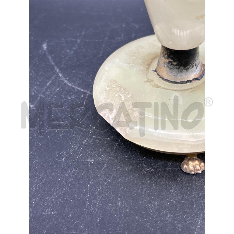 CANDELABRO 3 BRACCIA OTTONE MARMO CON DIFETTI | Mercatino dell'Usato Burolo 2