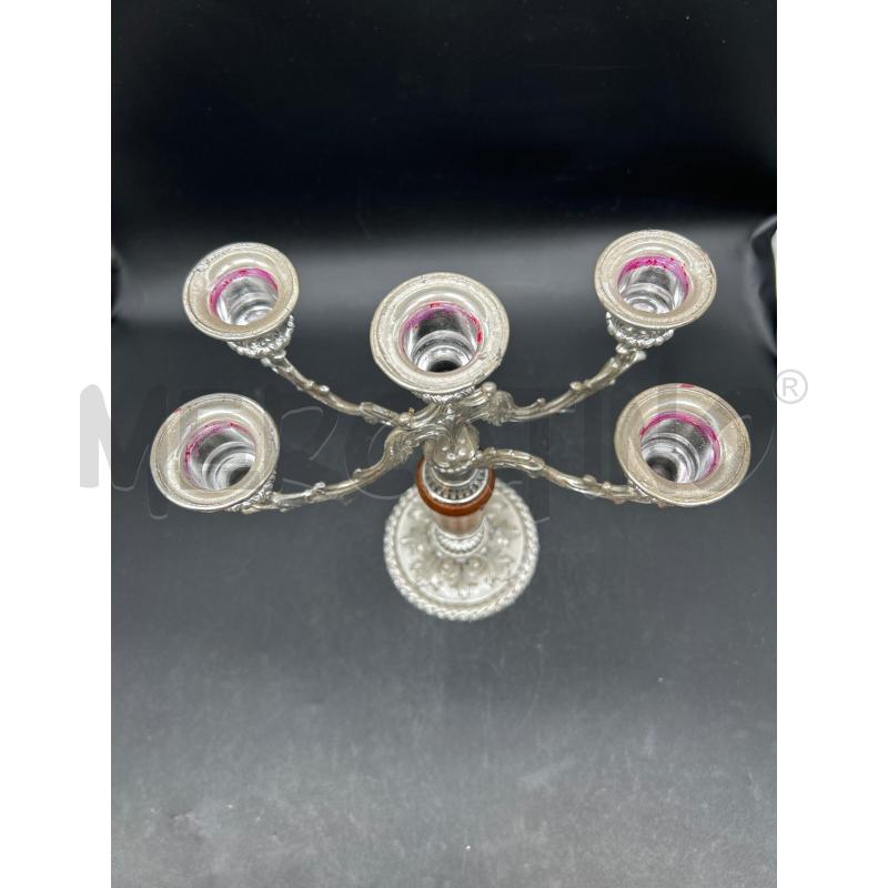CANDELABRO METALLO A 5  | Mercatino dell'Usato Burolo 2