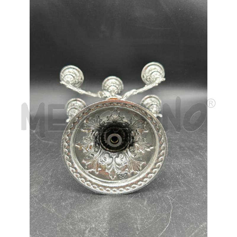 CANDELABRO METALLO A 5  | Mercatino dell'Usato Burolo 3