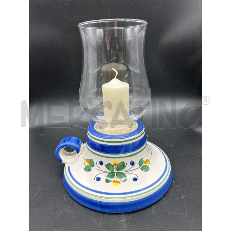 CANDELIERE CERAMICA VIETRI E VETRO | Mercatino dell'Usato Burolo 1