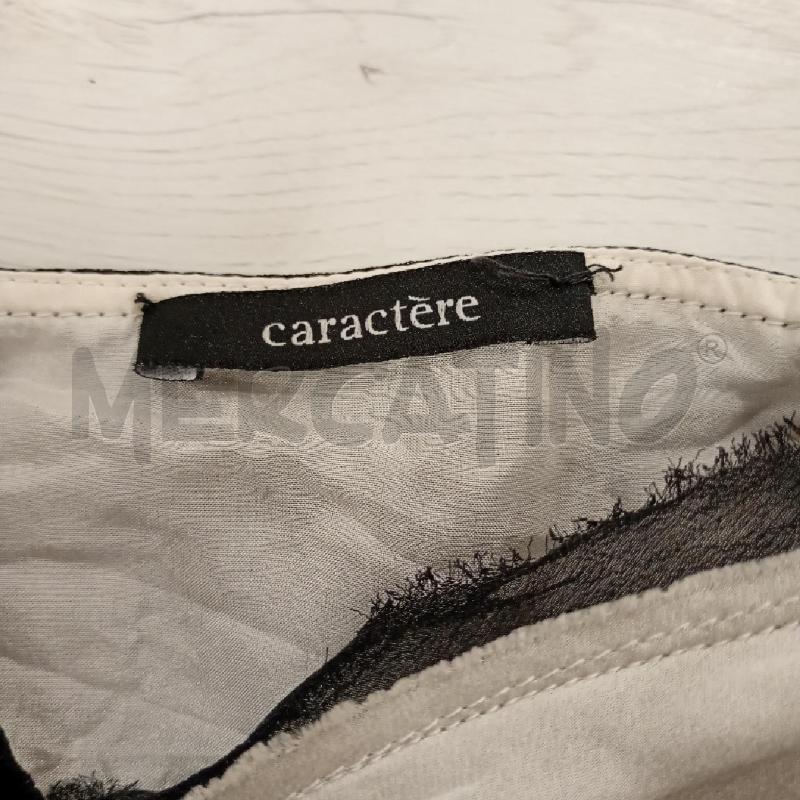 CANOTTA DONNA CARACTERE BIANCO NERO SPALLINE | Mercatino dell'Usato Burolo 4