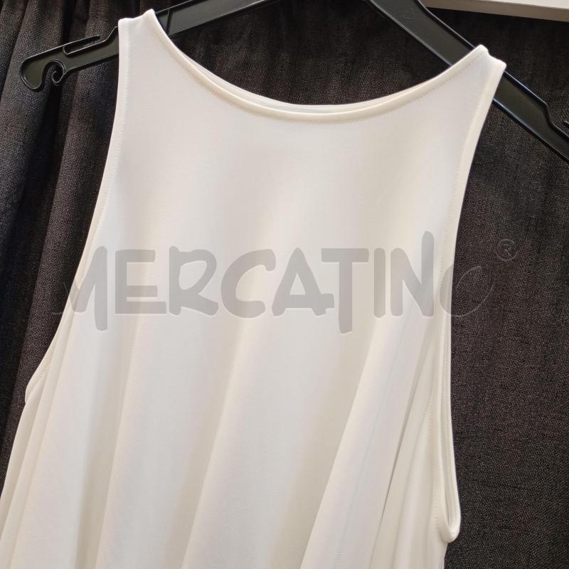 CANOTTA DONNA DONDUP BIANCA SMANICATO | Mercatino dell'Usato Burolo 3