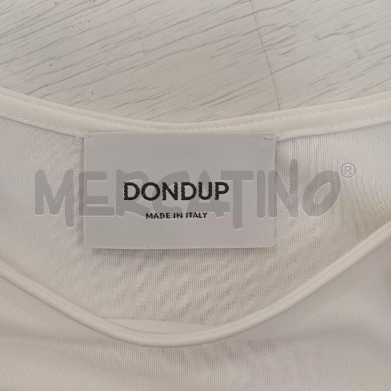 CANOTTA DONNA DONDUP BIANCA SMANICATO | Mercatino dell'Usato Burolo 4