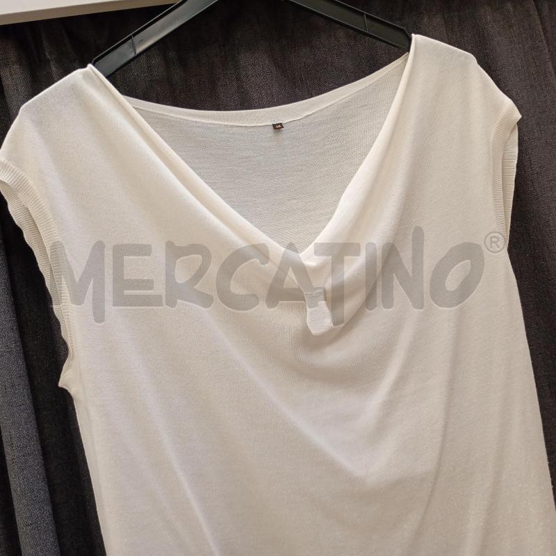 CANOTTA DONNA LORO PIANA BEIGE IN SETA | Mercatino dell'Usato Burolo 3