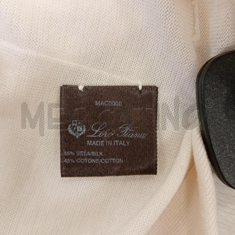 CANOTTA DONNA LORO PIANA BEIGE IN SETA | Mercatino dell'Usato Burolo 5
