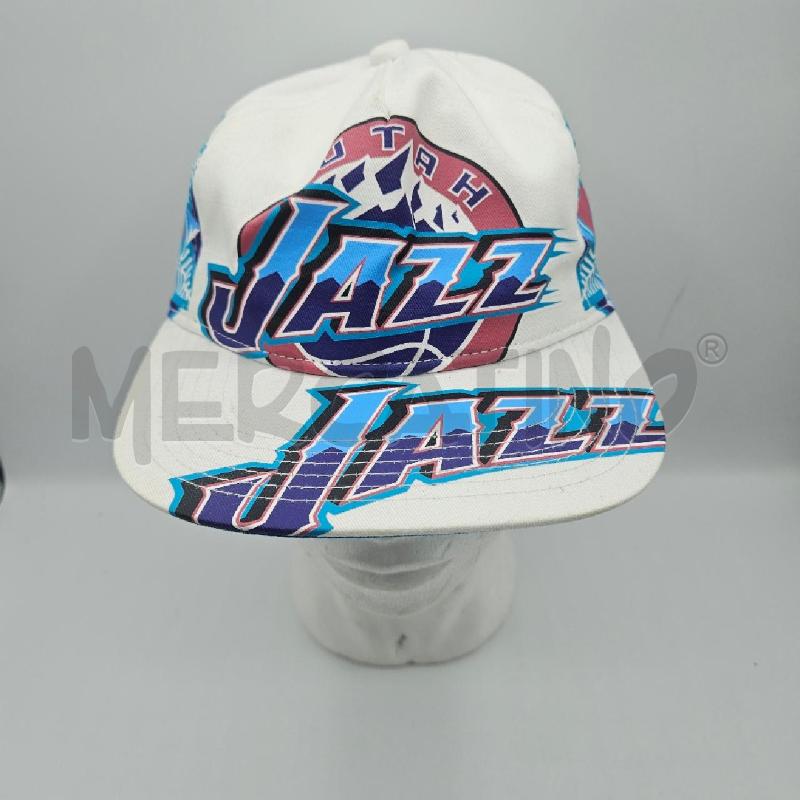CAPPELLO UOMO MITCHELL&NESS BIANCOA ZZURRO UTAH JAZZ | Mercatino dell'Usato Burolo 1