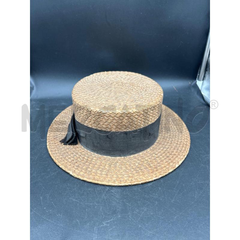 CAPPELLO VIMINI BANDA NERA | Mercatino dell'Usato Burolo 1