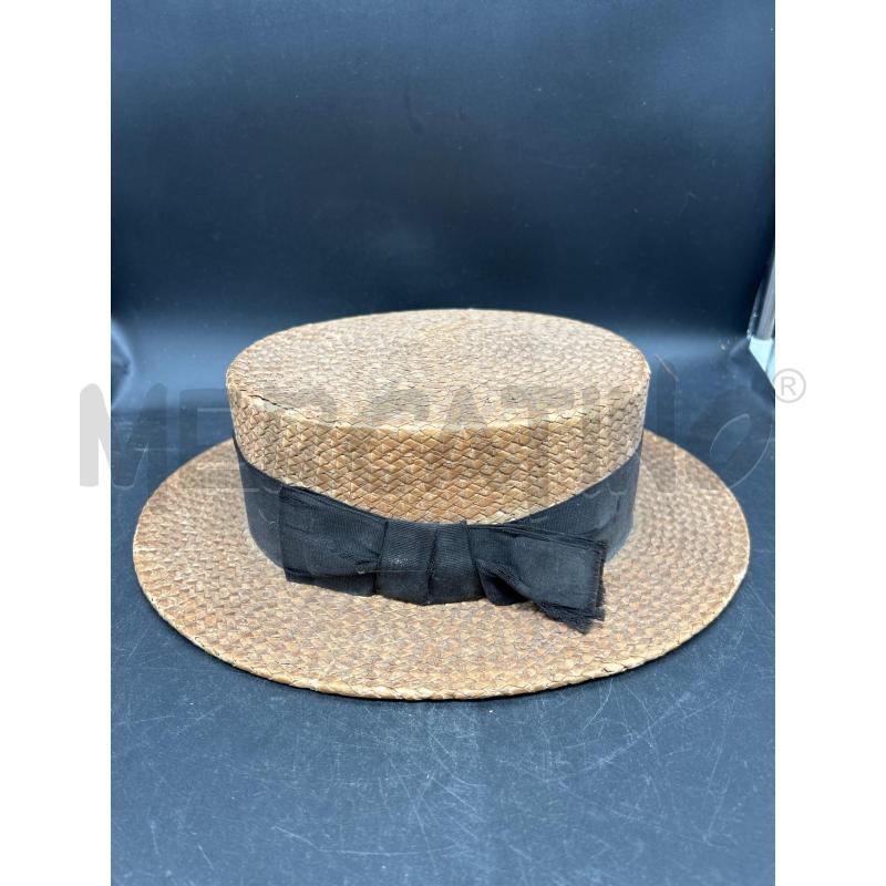 CAPPELLO VIMINI BANDA NERA | Mercatino dell'Usato Burolo 2