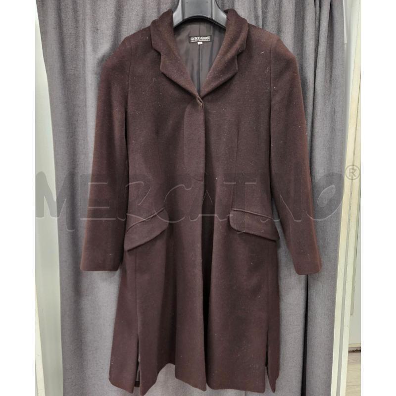 CAPPOTTO DONNA GIORGIO ARMANI TONO MORO IN LANA | Mercatino dell'Usato Burolo 1
