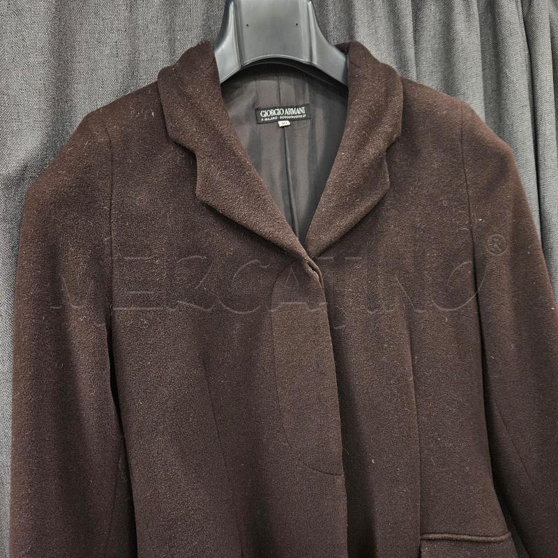 CAPPOTTO DONNA GIORGIO ARMANI TONO MORO IN LANA | Mercatino dell'Usato Burolo 3