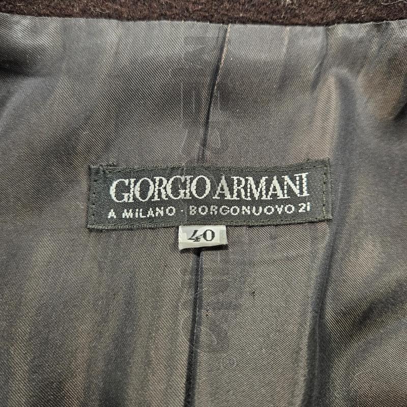 CAPPOTTO DONNA GIORGIO ARMANI TONO MORO IN LANA | Mercatino dell'Usato Burolo 5