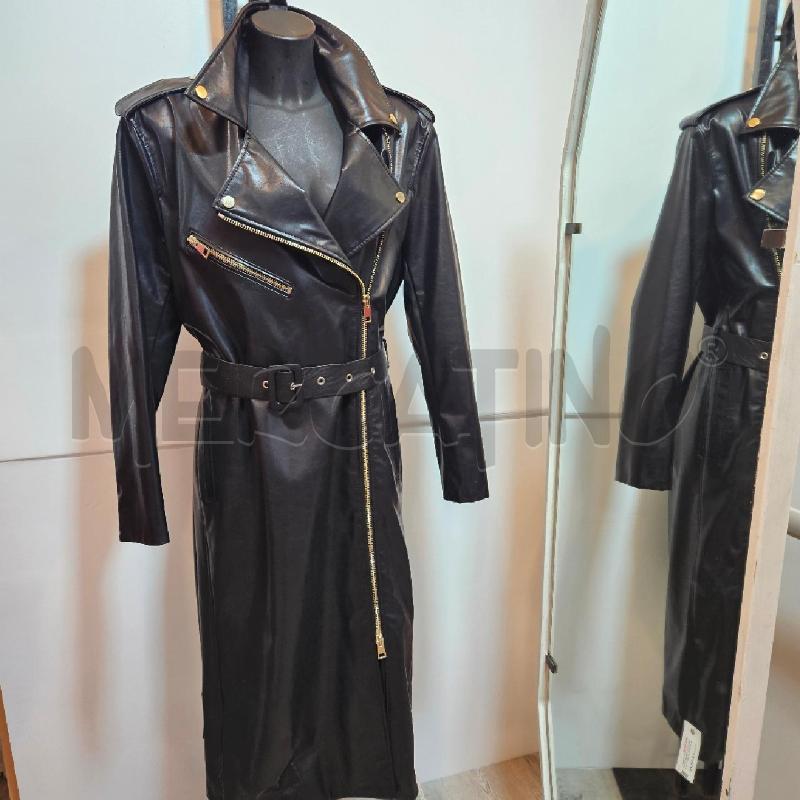 CAPPOTTO DONNA IMPERIAL ECOPELLE NERO STILE BIKER | Mercatino dell'Usato Burolo 1