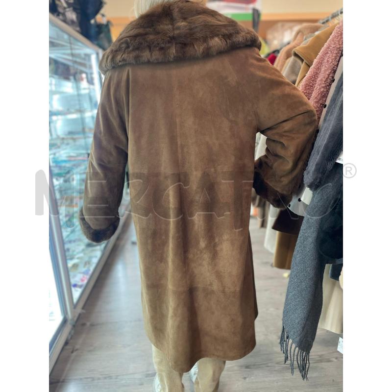 CAPPOTTO DONNA IN RENNA CON INSERTI VISONE | Mercatino dell'Usato Burolo 2