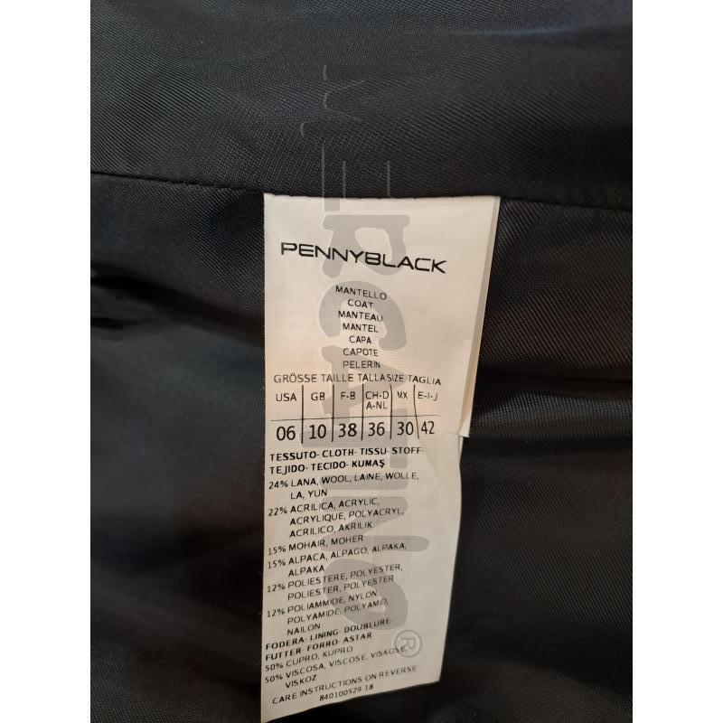 CAPPOTTO DONNA PENNY BLACK PELOSO QUADRI NERO BIANCO | Mercatino dell'Usato Burolo 5