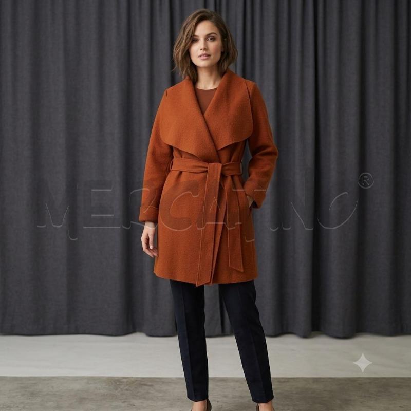 CAPPOTTO DONNA ZUIKI MARRONE  | Mercatino dell'Usato Burolo 1