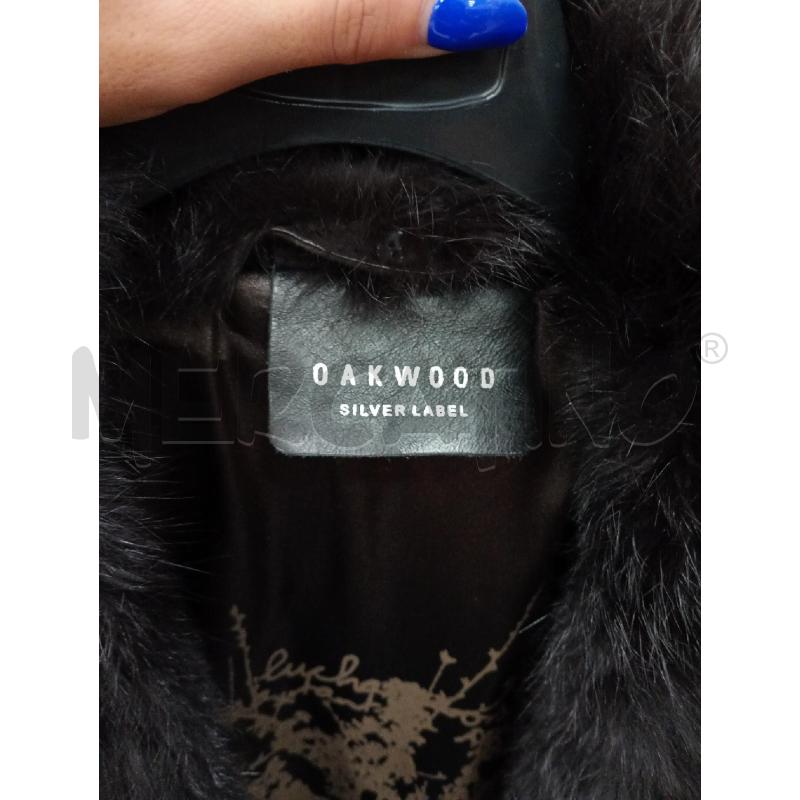 CAPPOTTO UOMO OAKWOOD MARRONE SCAMOSCIATO PELLICCIO AL COLLETTO CINTURINO | Mercatino dell'Usato Burolo 4