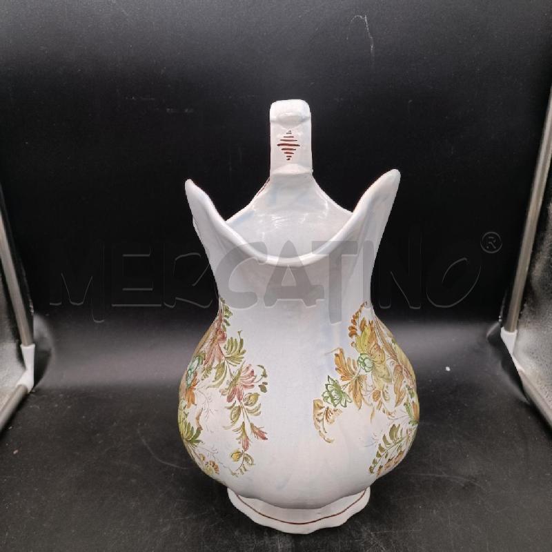 CARAFFA CERAMICA DIPINTA CON FIORI | Mercatino dell'Usato Burolo 2