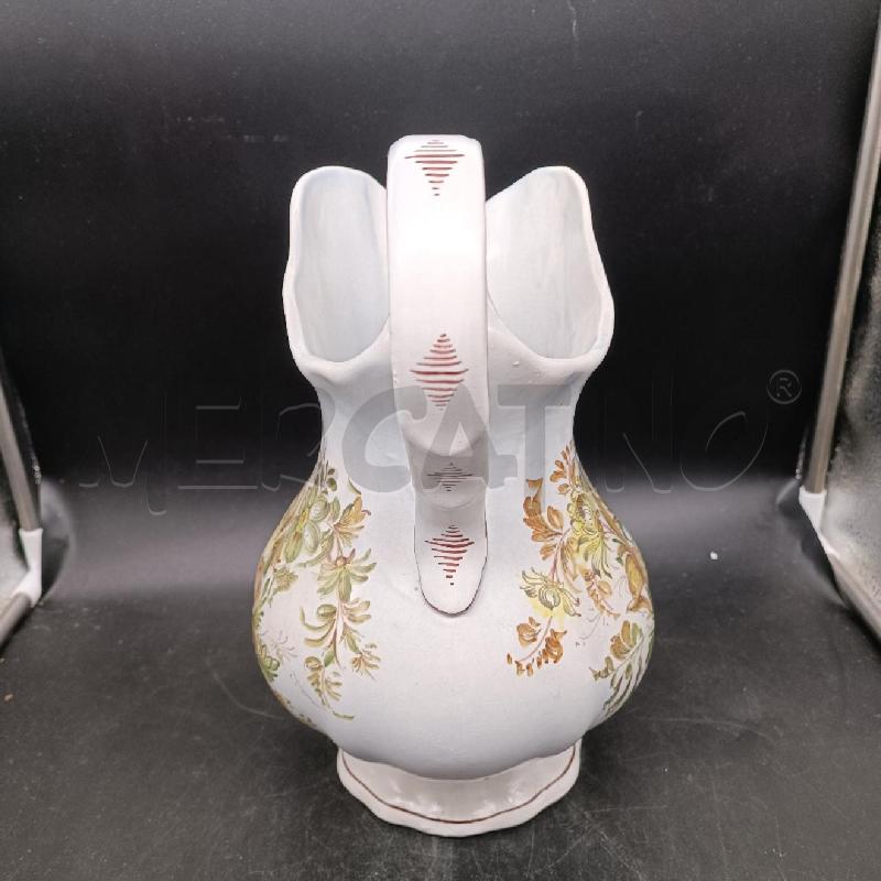 CARAFFA CERAMICA DIPINTA CON FIORI | Mercatino dell'Usato Burolo 3