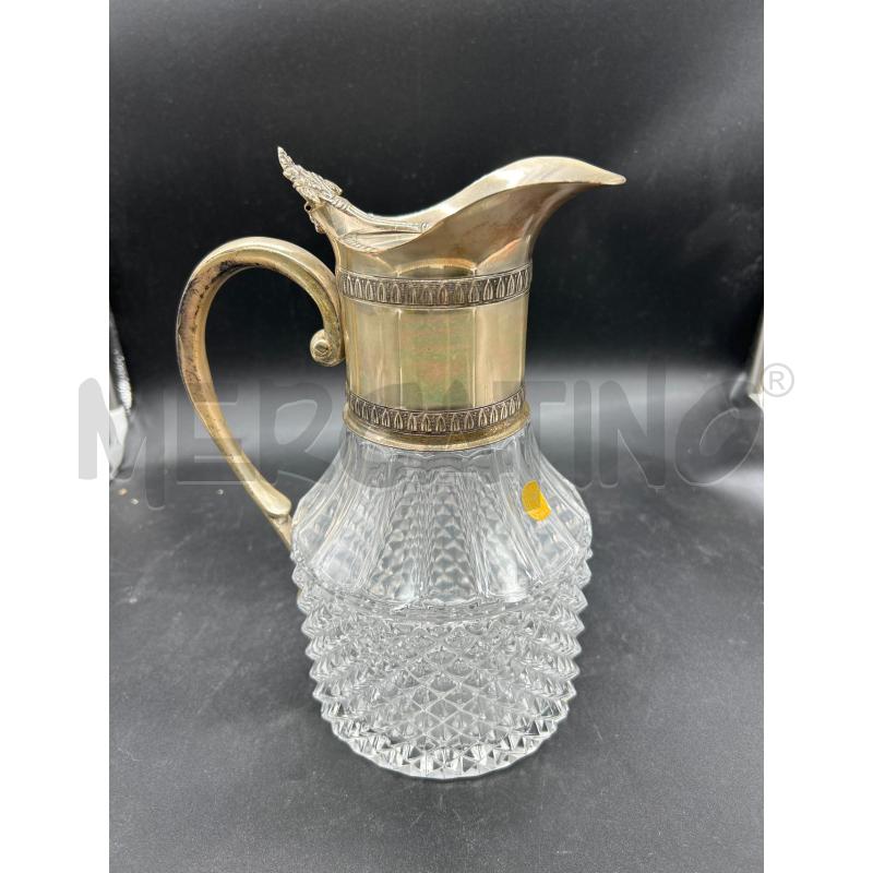 CARAFFA VETRO E METALLO | Mercatino dell'Usato Burolo 1