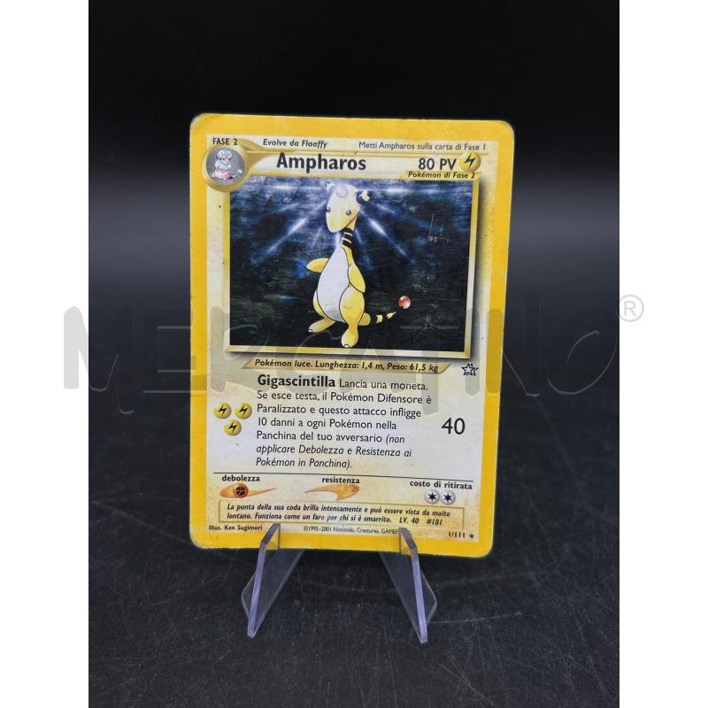 CARTA POKEMON AMPHAROS HOLO NEO GENESIS | Mercatino dell'Usato Burolo 1