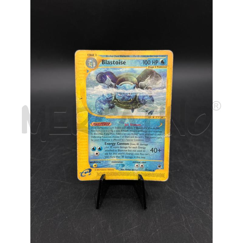CARTA POKEMON BLASTOISE EXPEDITION BASE SET POOR | Mercatino dell'Usato Burolo 1