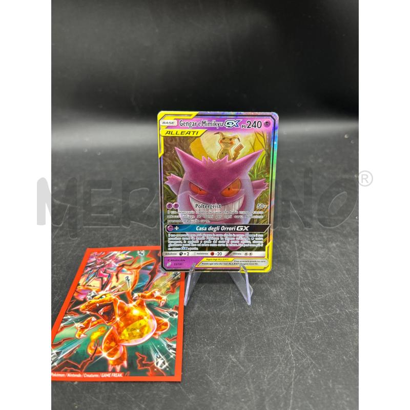 CARTA POKEMON GENGAR E MIMIKYU GX 53/181 | Mercatino dell'Usato Burolo 1