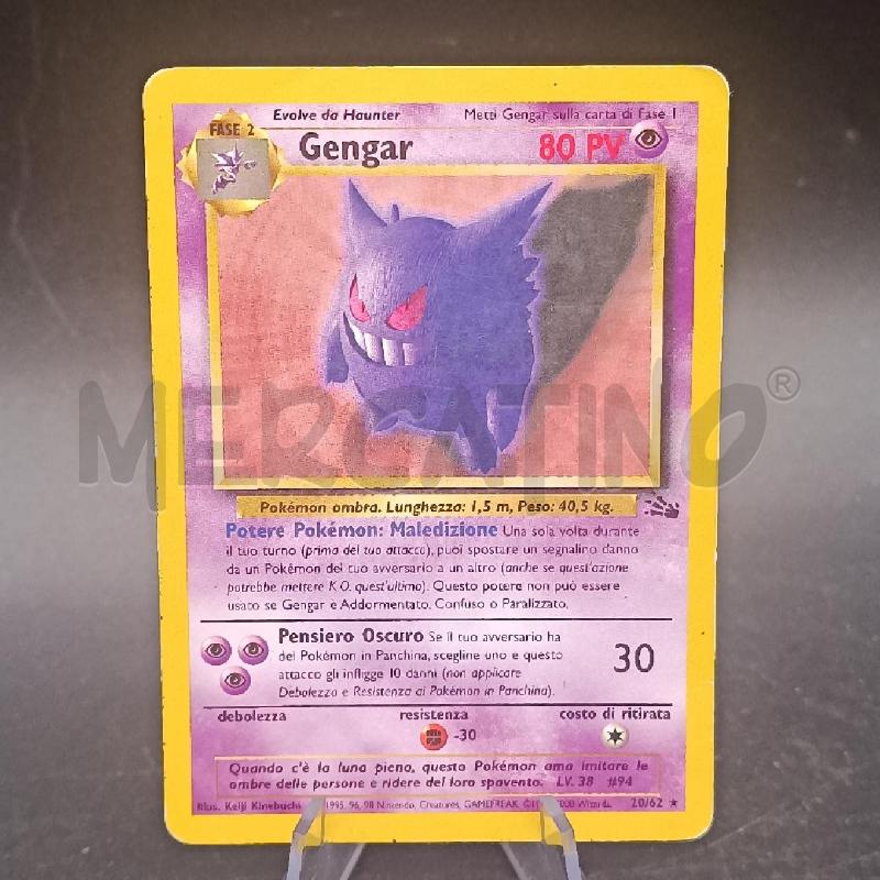 CARTA POKEMON GENGAR FOSSIL | Mercatino dell'Usato Burolo 1