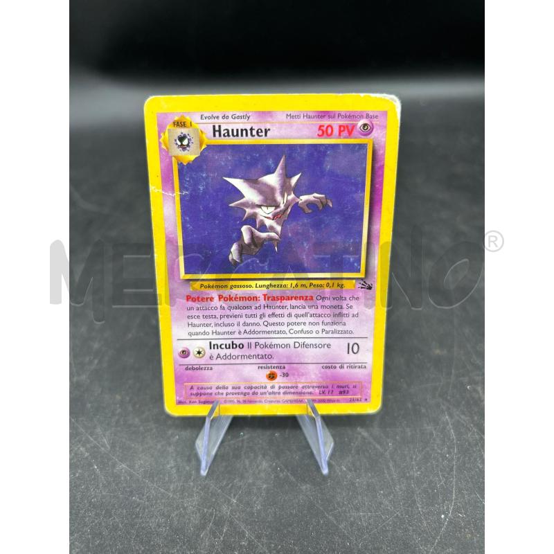 CARTA POKEMON HAUNTER FOSSIL NO HOLO VINTAGE | Mercatino dell'Usato Burolo 1