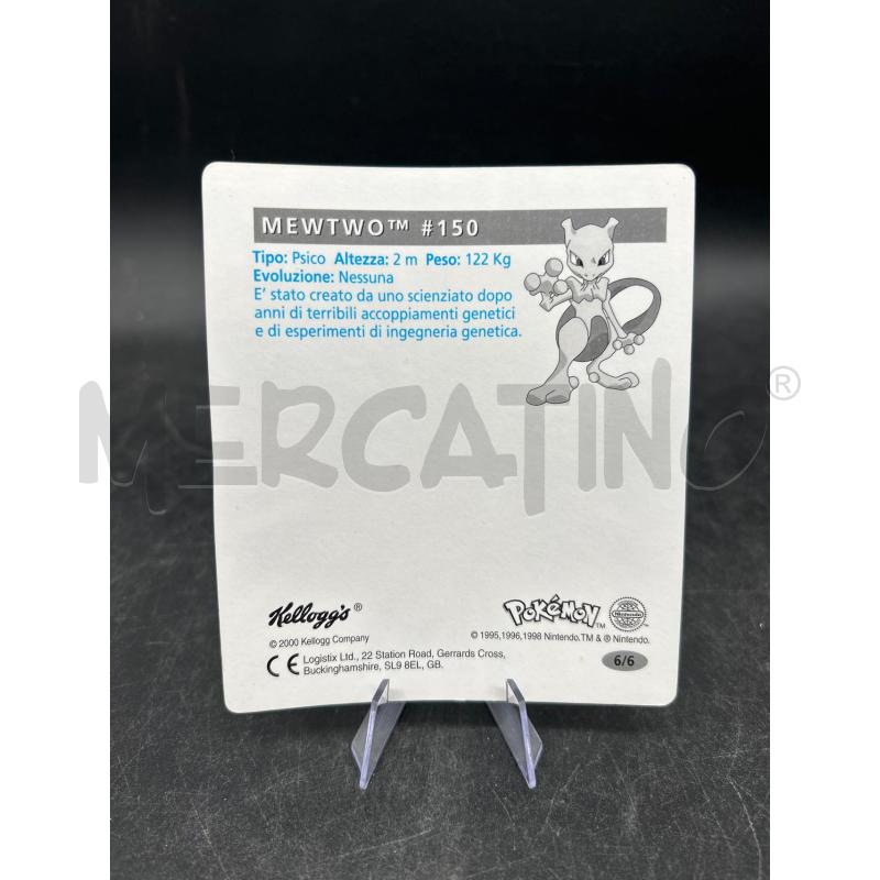 CARTA POKEMON KELLOGGS MEWTWO 6/6 2000  | Mercatino dell'Usato Burolo 2