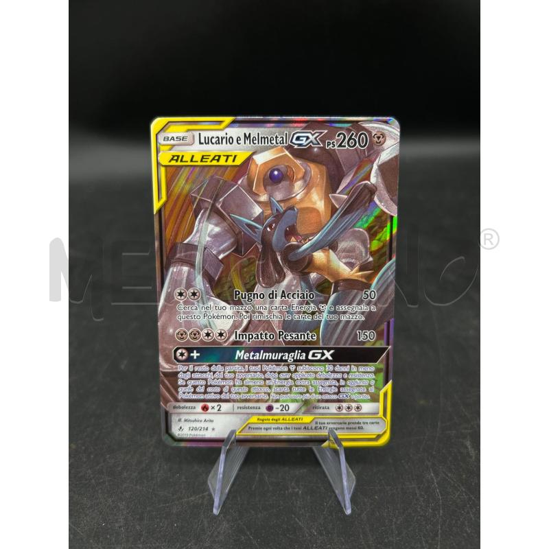 CARTA POKEMON LUCARIO E MELMELTAN GX ITA NM TAG TEAM | Mercatino dell'Usato Burolo 1