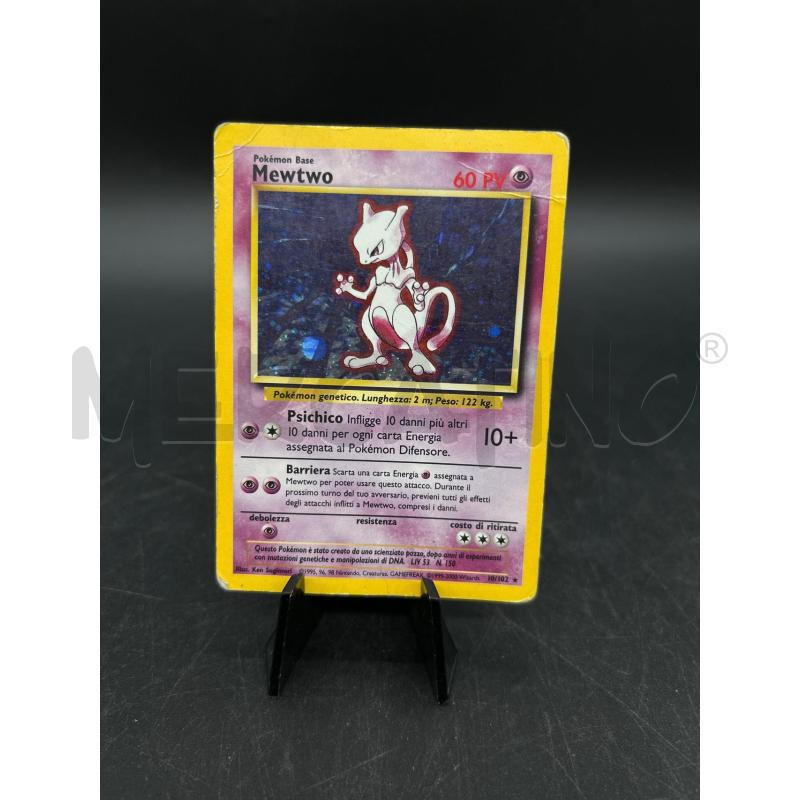 CARTA POKEMON MEWTWO BASE SET HOLO | Mercatino dell'Usato Burolo 1