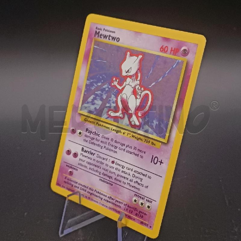 CARTA POKEMON MEWTWO HOLO BASE SET HOLO | Mercatino dell'Usato Burolo 2