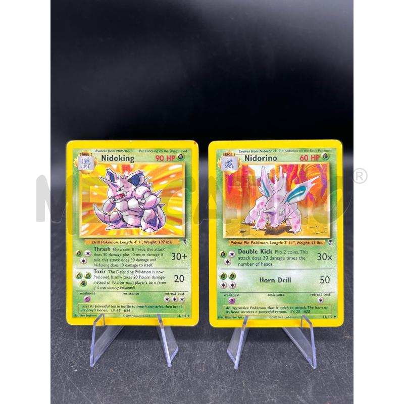 CARTA POKEMON NIDOKING LEGENDARY COLLECTION NO HOLO + NIDORINO | Mercatino dell'Usato Burolo 1