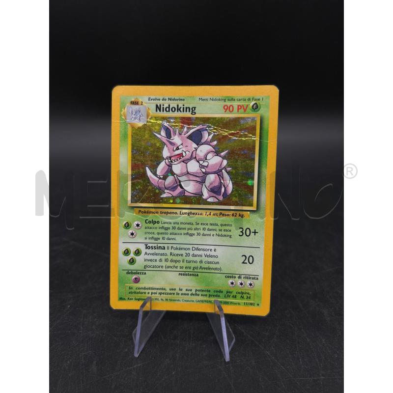 CARTA POKEMON NIDOKING SET BASE ITA 11/102 | Mercatino dell'Usato Burolo 1