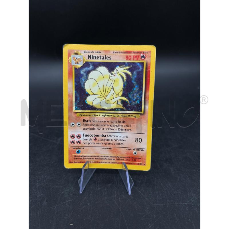 CARTA POKEMON NINETALES BASE SET HOLO  | Mercatino dell'Usato Burolo 1