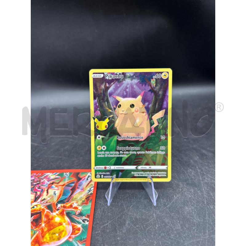 CARTA POKEMON PIKACHU 25 TH  | Mercatino dell'Usato Burolo 1