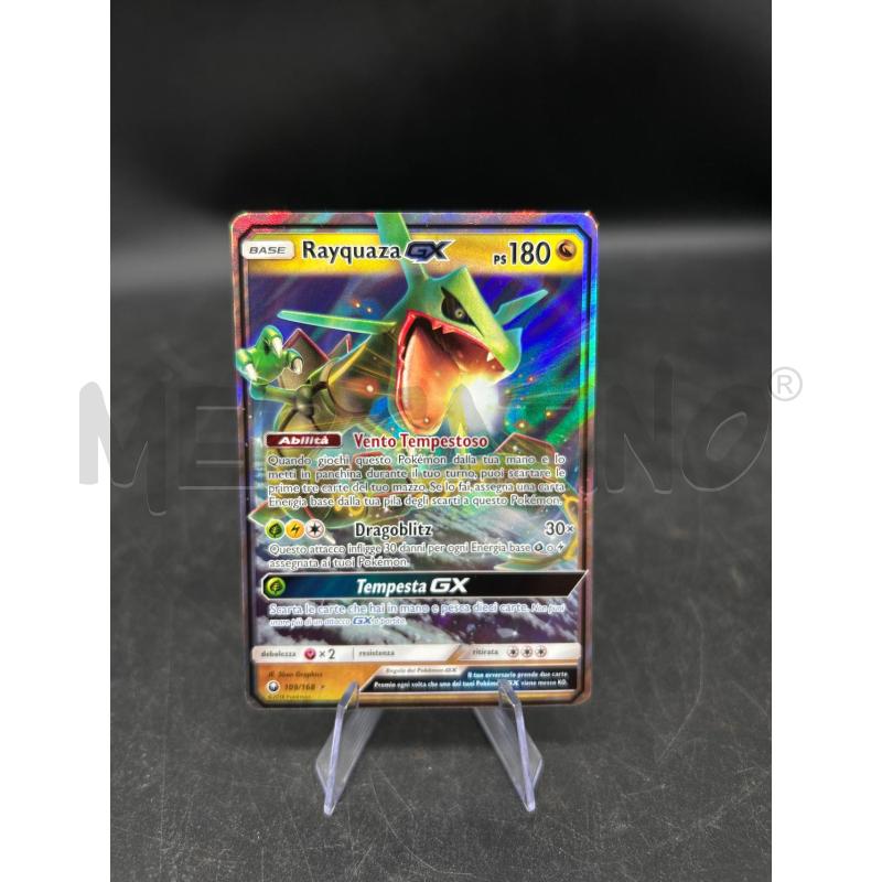 CARTA POKEMON RAYQUAZA GX 109/168  | Mercatino dell'Usato Burolo 1