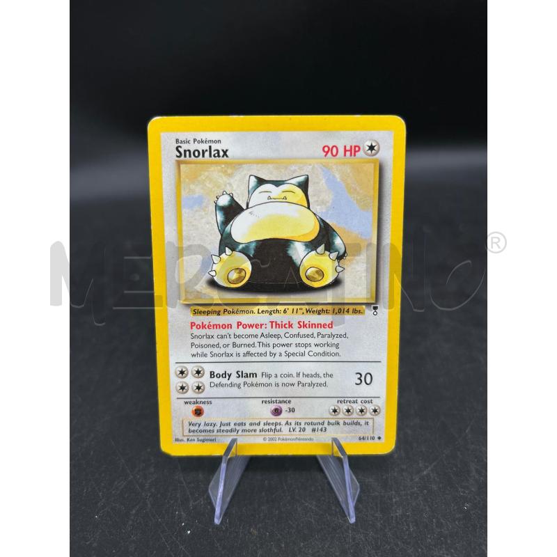 CARTA POKEMON SNORLAX LEGENDARY COLLECTION  | Mercatino dell'Usato Burolo 1