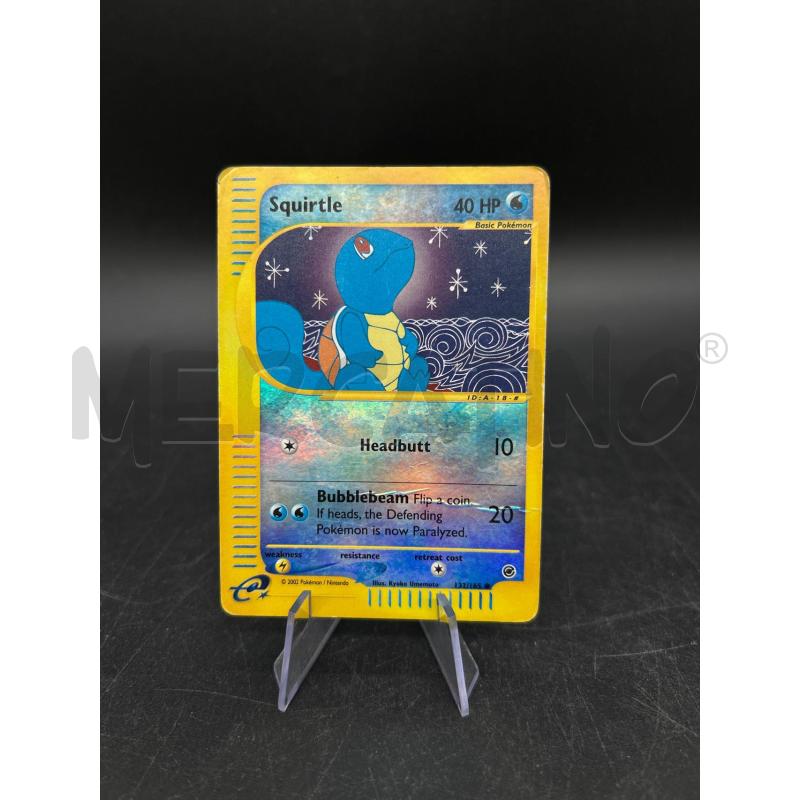 CARTA POKEMON SQUIRTLE REVERSE EXPEDITION BASE SET | Mercatino dell'Usato Burolo 1