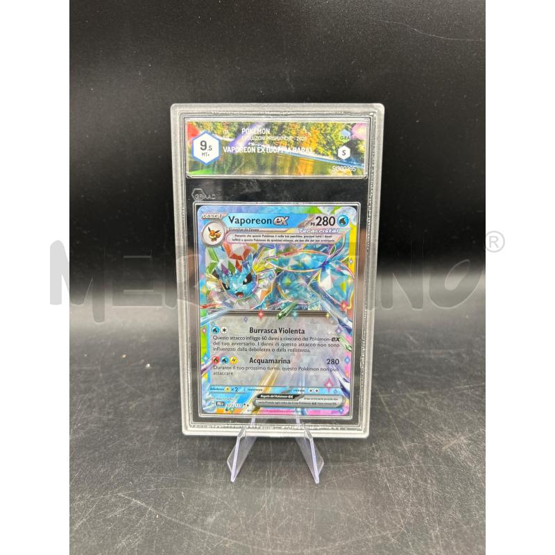 CARTA POKEMON VAPOREON EX GRAAD 9,5 | Mercatino dell'Usato Burolo 1