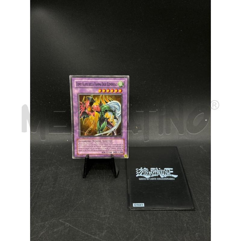 CARTA YU GI OH UOMO ALATO FIAMMATA EROE ELEMENTARE | Mercatino dell'Usato Burolo 1