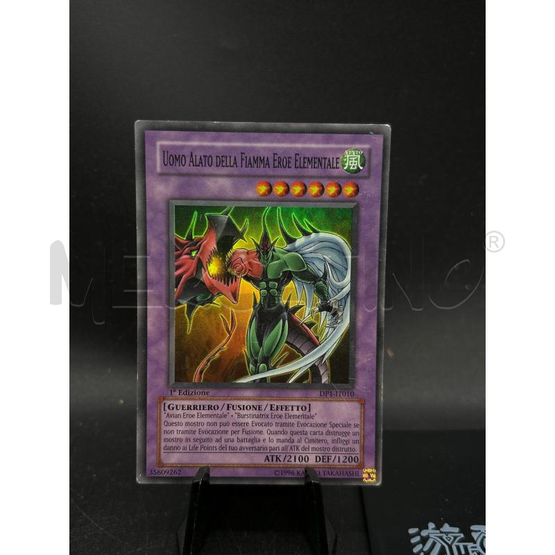 CARTA YU GI OH UOMO ALATO FIAMMATA EROE ELEMENTARE | Mercatino dell'Usato Burolo 2