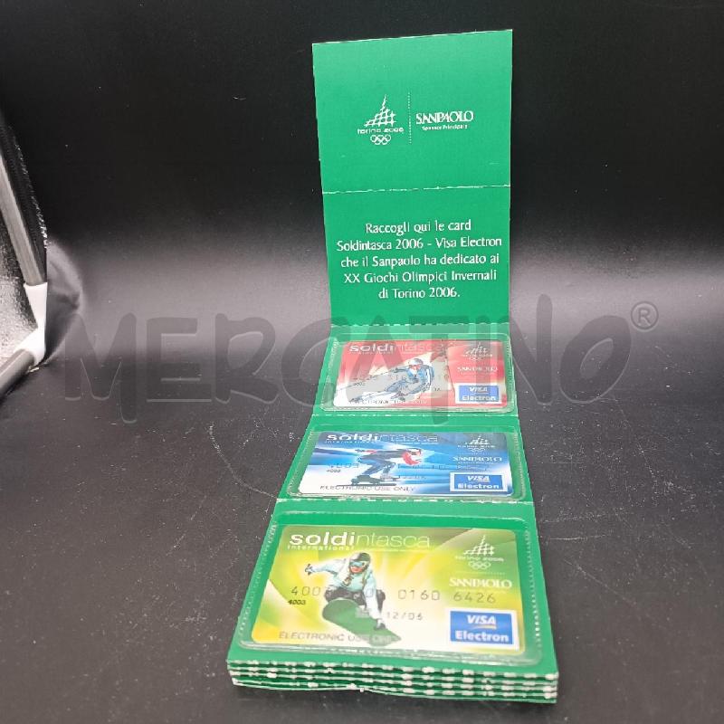 CARTE SANPAOLO PZ10 COMEMORATIVE OLIMPIADE 2006 TORINO | Mercatino dell'Usato Burolo 2