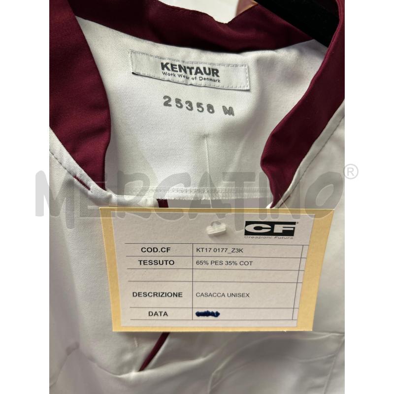 CASACCA BIANCA RIGA GRANATO UNISEX | Mercatino dell'Usato Burolo 2
