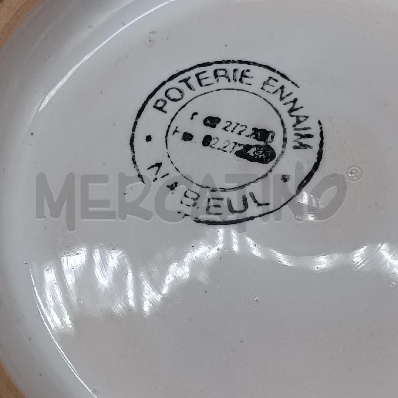 CENTROTAVOLA COTTO CERAMICA BIANCO BLU  | Mercatino dell'Usato Burolo 3