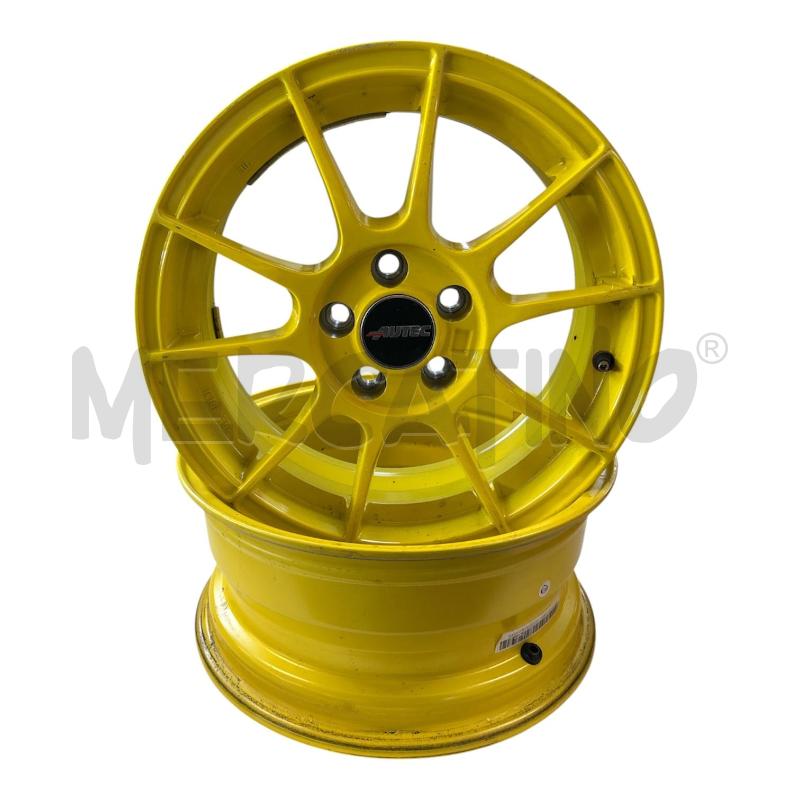 CERCHIONI AUTO PZ. 4 GIALLI AUTEK 15 POLLICI 5 FORI X POLO SEAT SKODA | Mercatino dell'Usato Burolo 1